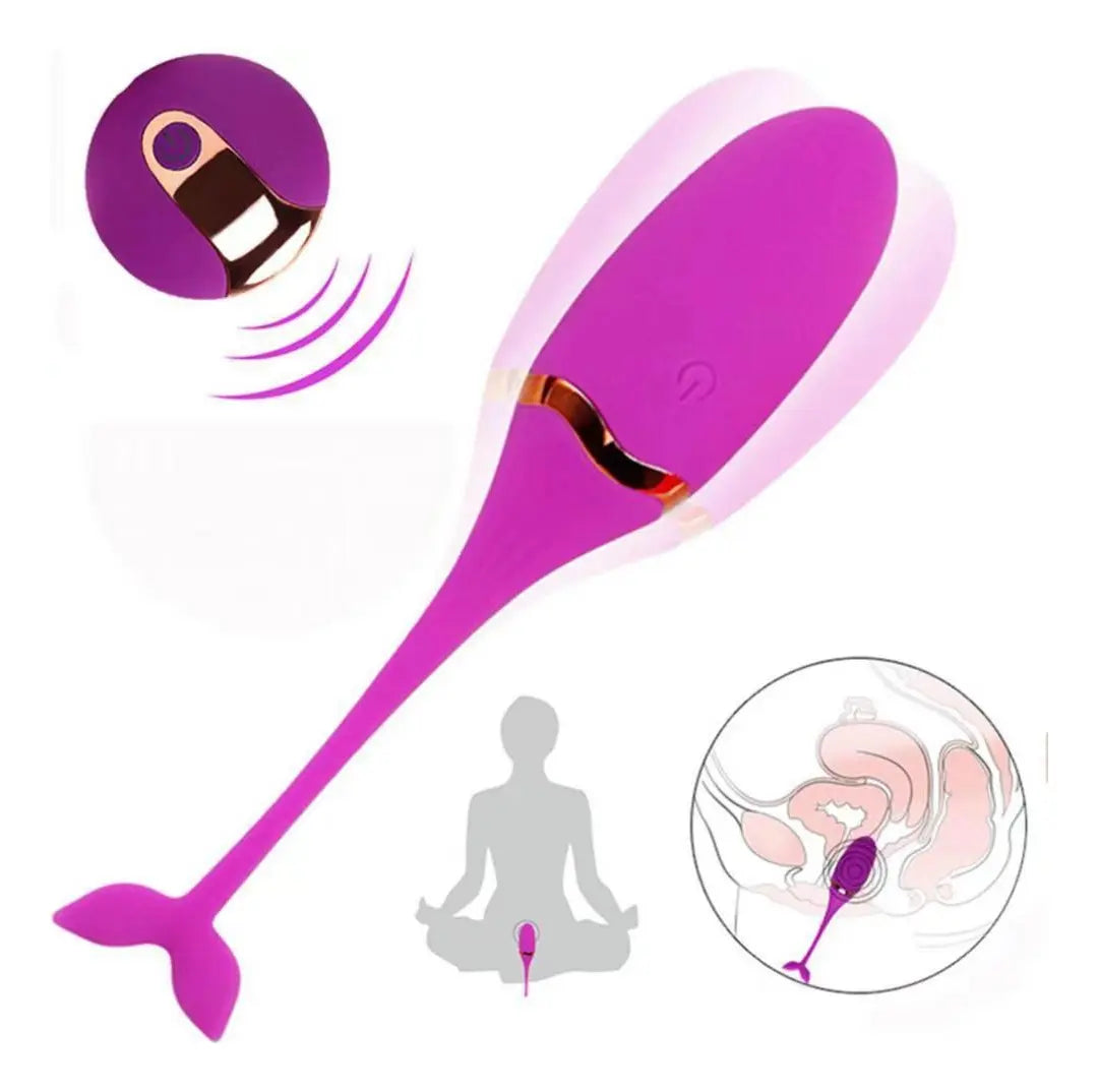Vibrador con control cola de sirena